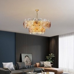 Moderne Spark Disc Kronleuchter Feuerwerk Glas Pendelleuchte Home Deco Beleuchtung