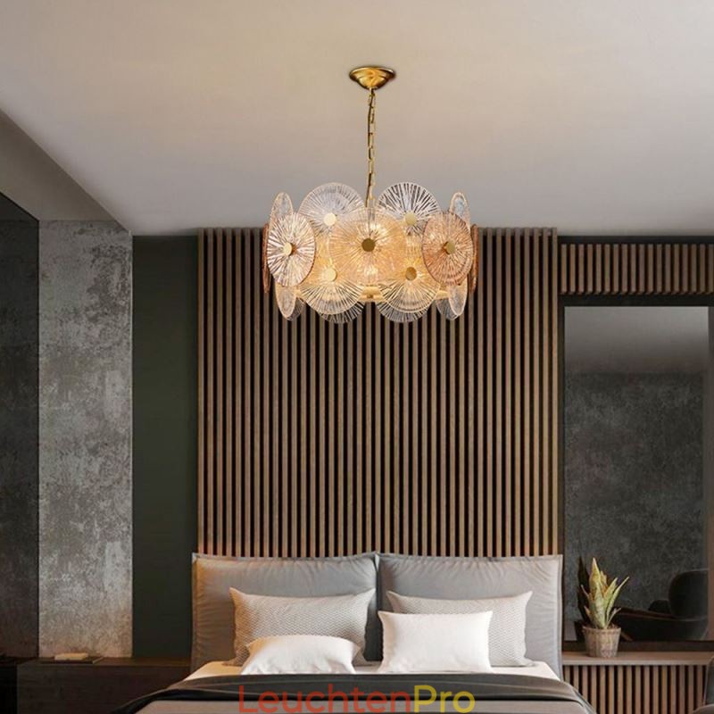 Moderne Spark Disc Kronleuchter Feuerwerk Glas Pendelleuchte Home Deco Beleuchtung