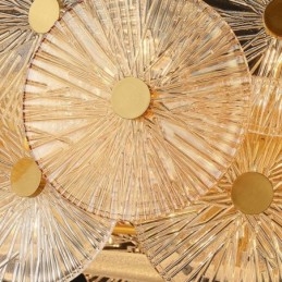 Moderne Spark Disc Kronleuchter Feuerwerk Glas Pendelleuchte Home Deco Beleuchtung