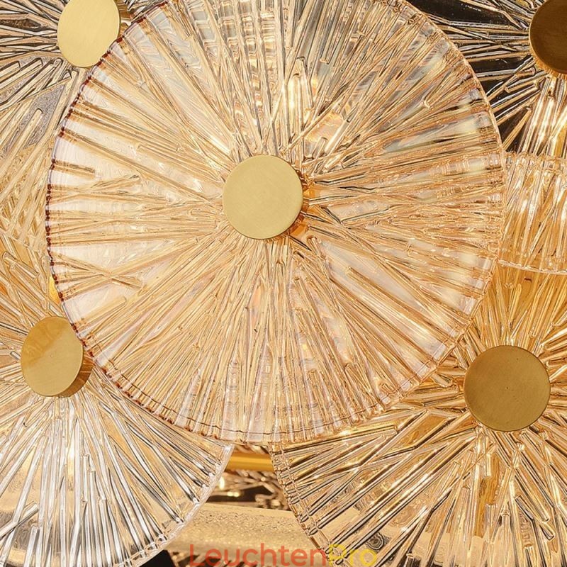 Moderne Spark Disc Kronleuchter Feuerwerk Glas Pendelleuchte Home Deco Beleuchtung