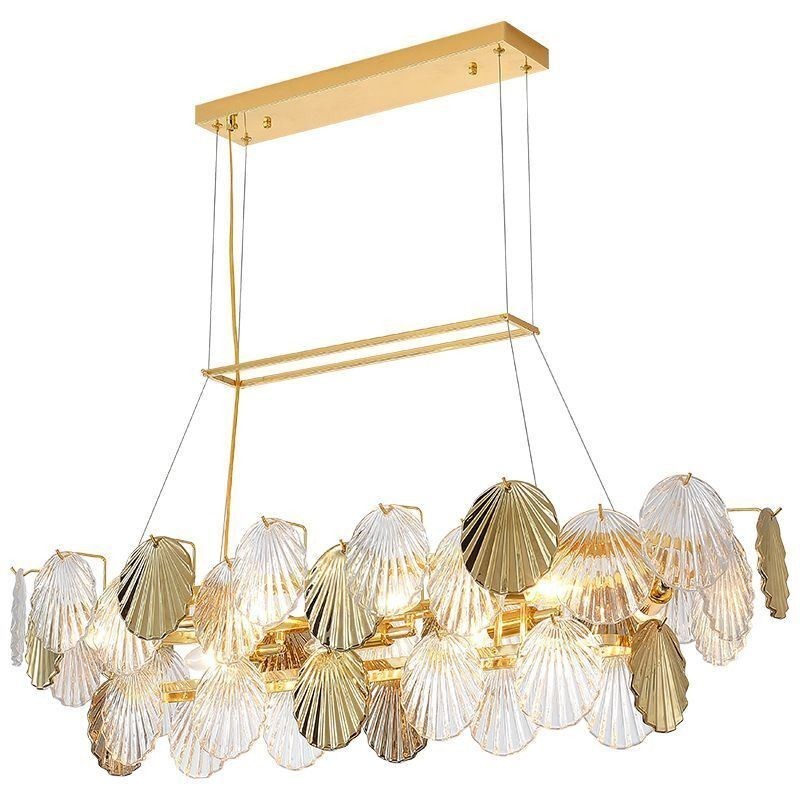Luxus Glas Kronleuchter Mode Lampe Shell Form Glas Hängelampe