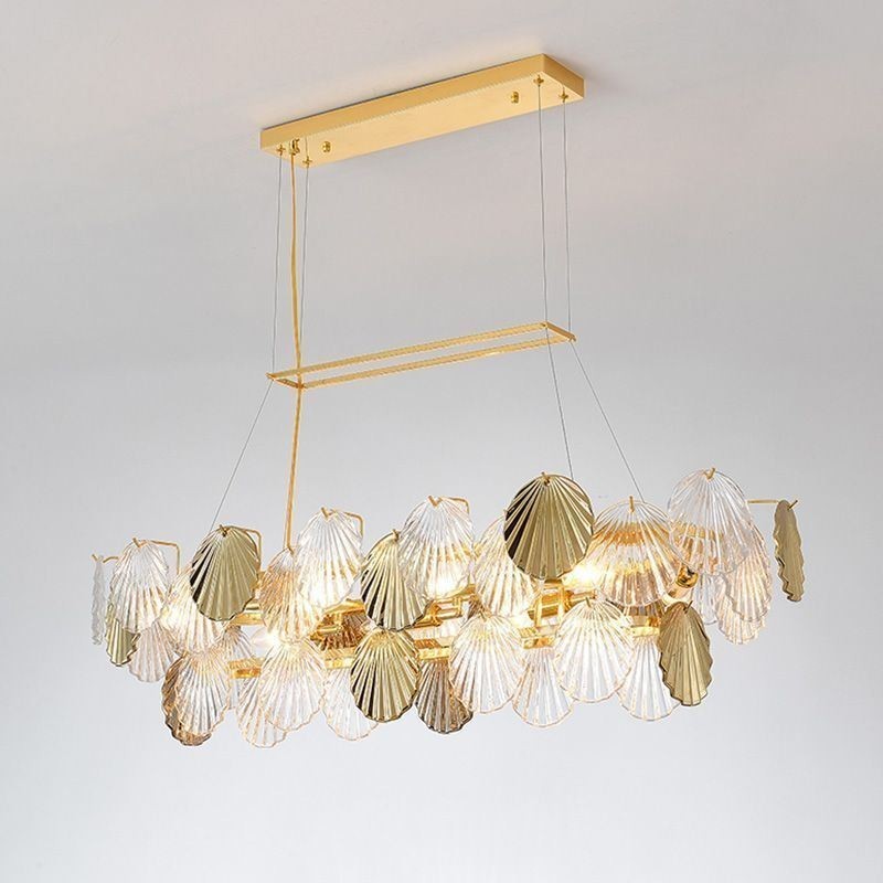 Luxus Glas Kronleuchter Mode Lampe Shell Form Glas Hängelampe