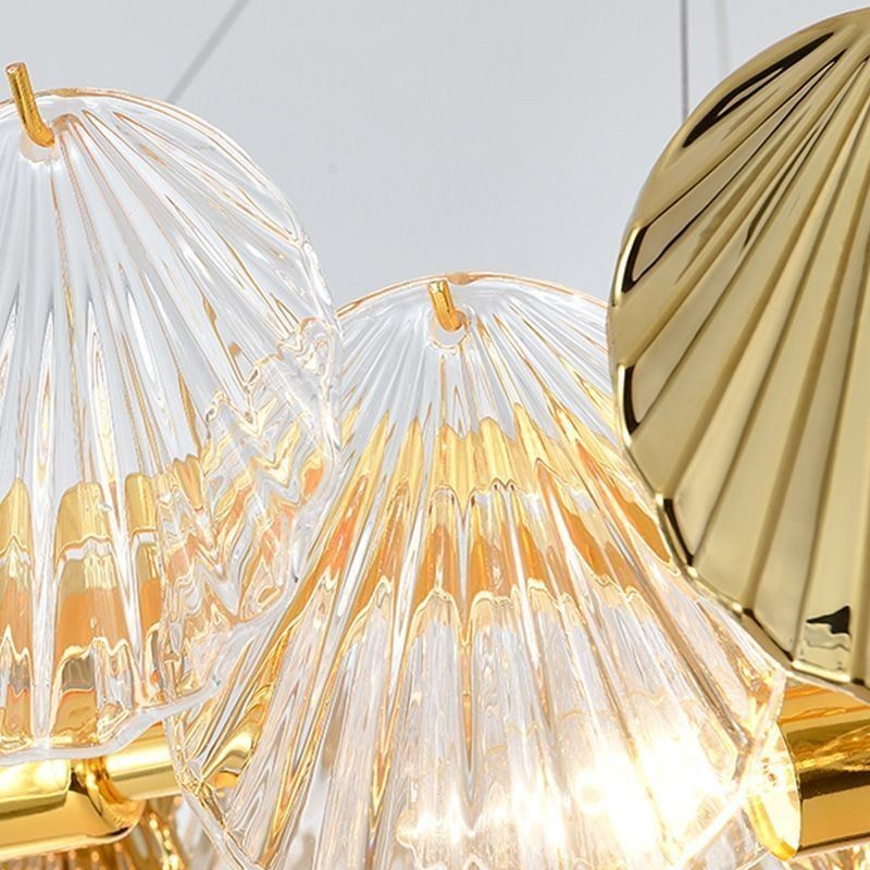 Luxus Glas Kronleuchter Mode Lampe Shell Form Glas Hängelampe