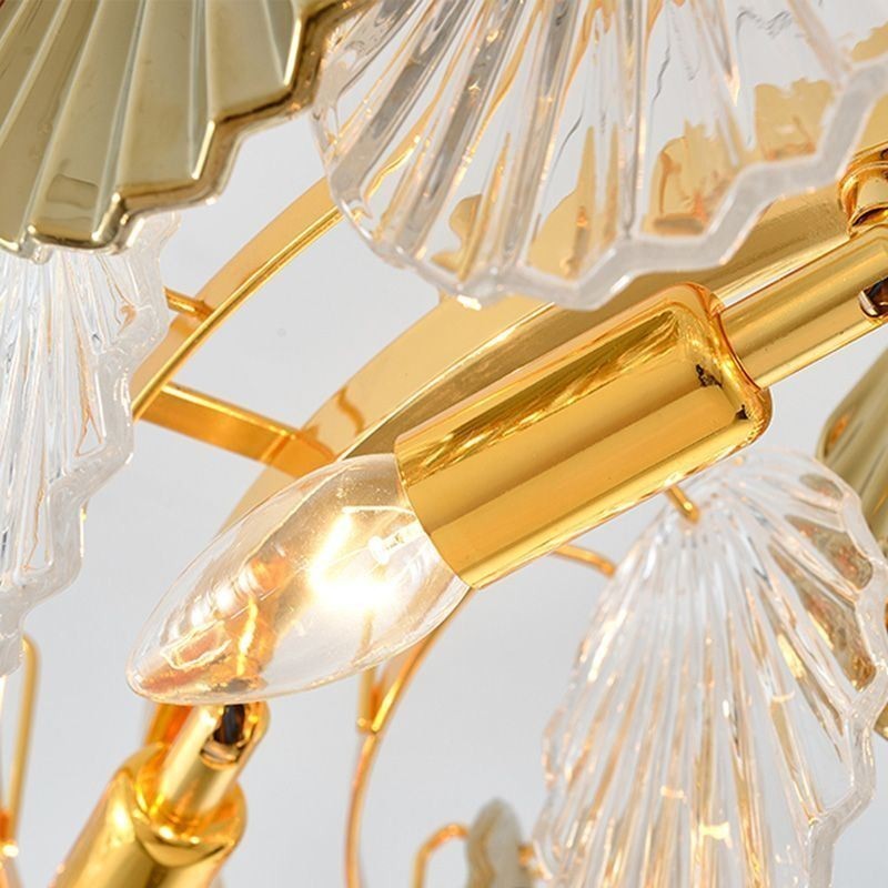 Luxus Glas Kronleuchter Mode Lampe Shell Form Glas Hängelampe