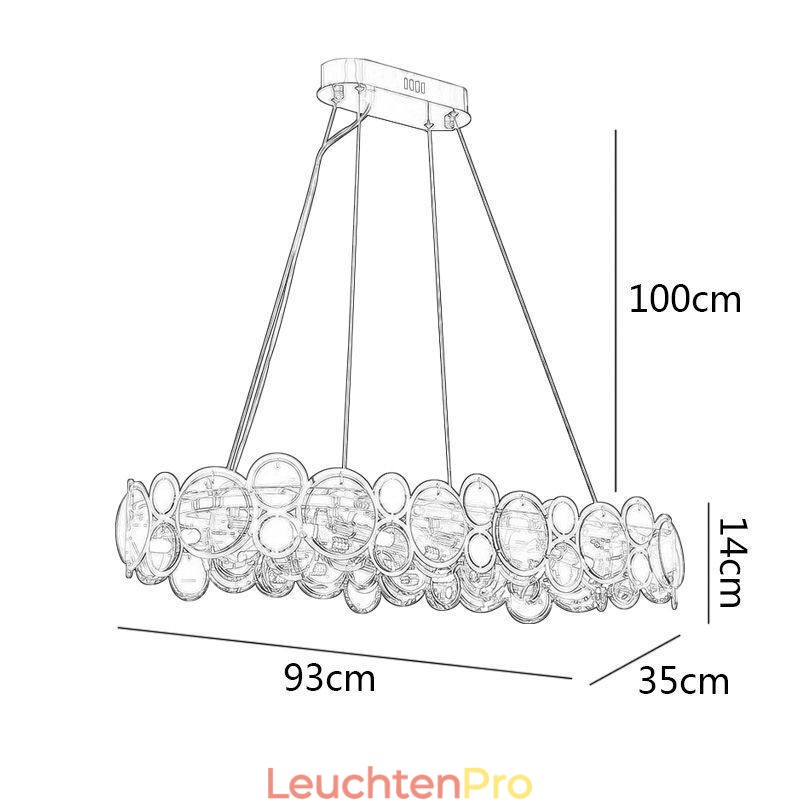 Europäischer Glas-Kronleuchter, kreative Luxus-Pendelleuchte