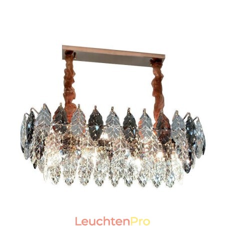 Europäische Eisen Pendelleuchte Creative Leaf Glas Kronleuchter Europäische Eisen Pendelleuchte Creative Leaf Glas Kronleuchter
