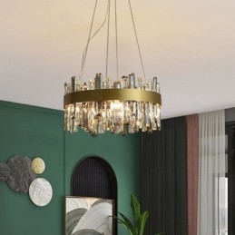 Luxus Glas Kronleuchter Europäischen Stil Pendelleuchte Wohnzimmer