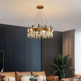 Luxus Glas Kronleuchter Europäischen Stil Pendelleuchte Wohnzimmer