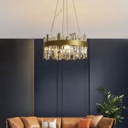 Luxus Glas Kronleuchter Europäischen Stil Pendelleuchte Wohnzimmer