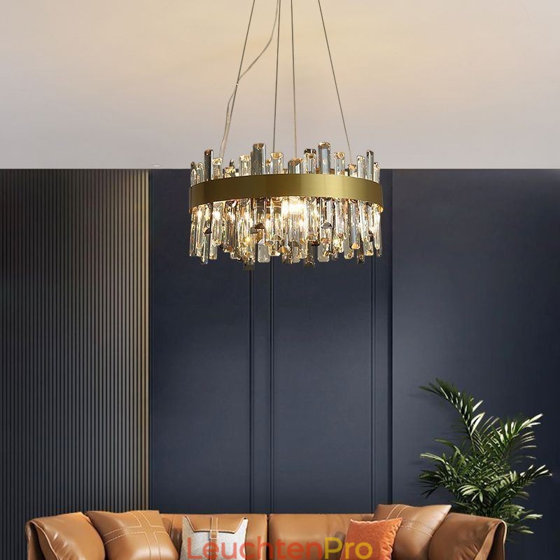 Luxus Glas Kronleuchter Europäischen Stil Pendelleuchte Wohnzimmer