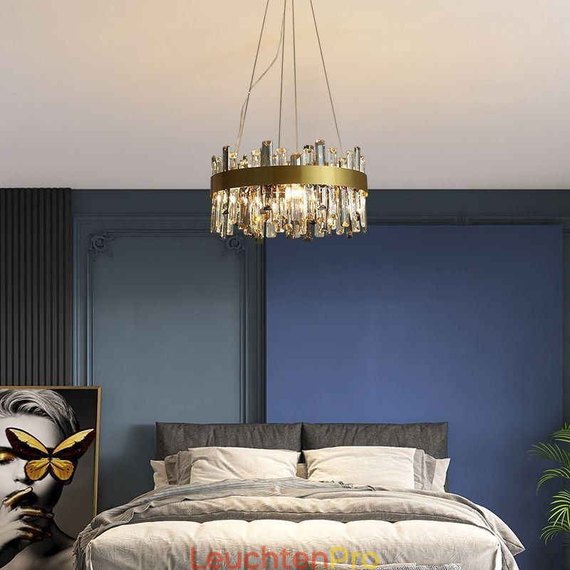 Luxus Glas Kronleuchter Europäischen Stil Pendelleuchte Wohnzimmer