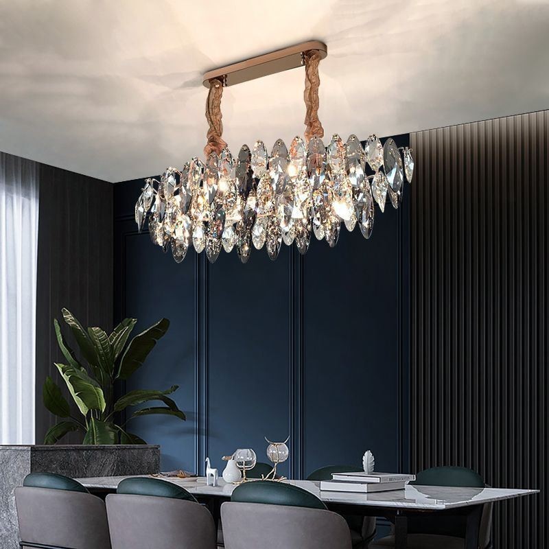 Licht Luxus Anhänger Licht Wohnkultur Glas Kronleuchter Wohnzimmer