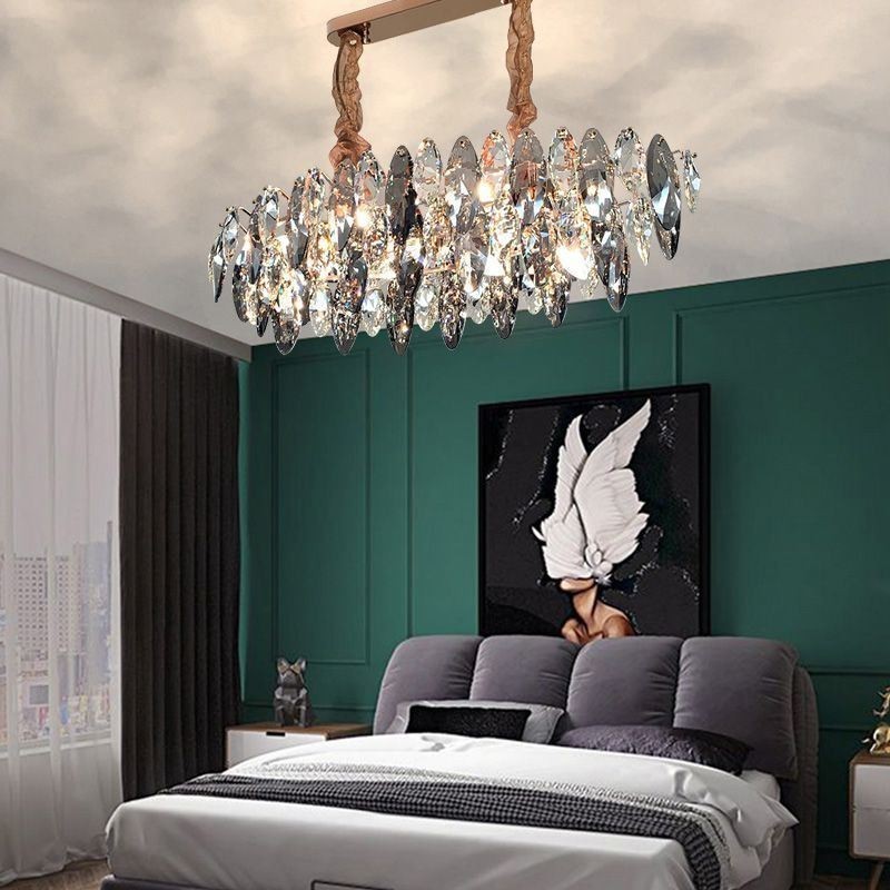 Licht Luxus Anhänger Licht Wohnkultur Glas Kronleuchter Wohnzimmer