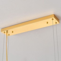 Europäischer Glaspendelleuchter in Fächerform