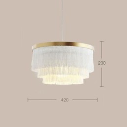 Nordic Dekorative Anhänger Licht Warme Romantische Quaste Kronleuchter Kreative Hängende Lampe
