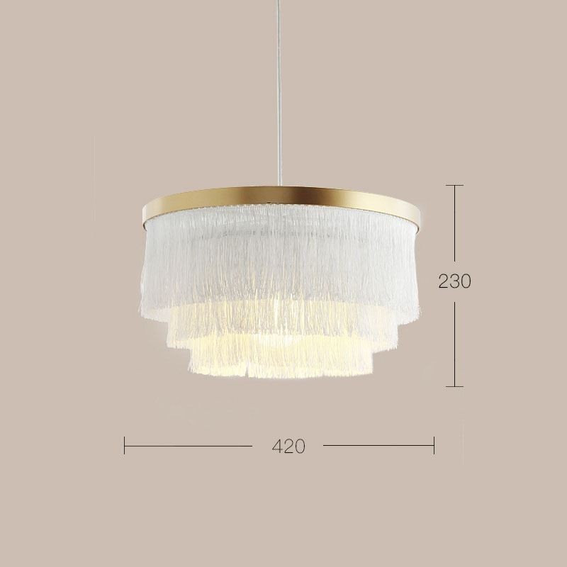 Nordic Dekorative Anhänger Licht Warme Romantische Quaste Kronleuchter Kreative Hängende Lampe
