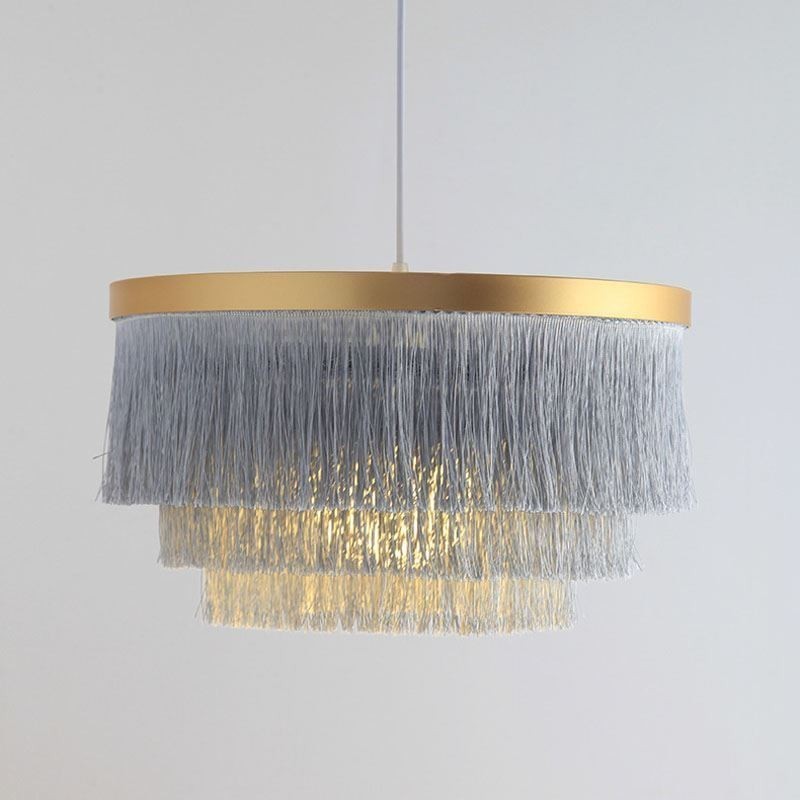 Nordic Dekorative Anhänger Licht Warme Romantische Quaste Kronleuchter Kreative Hängende Lampe
