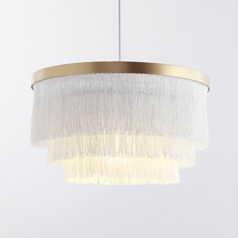 Nordic Dekorative Anhänger Licht Warme Romantische Quaste Kronleuchter Kreative Hängende Lampe