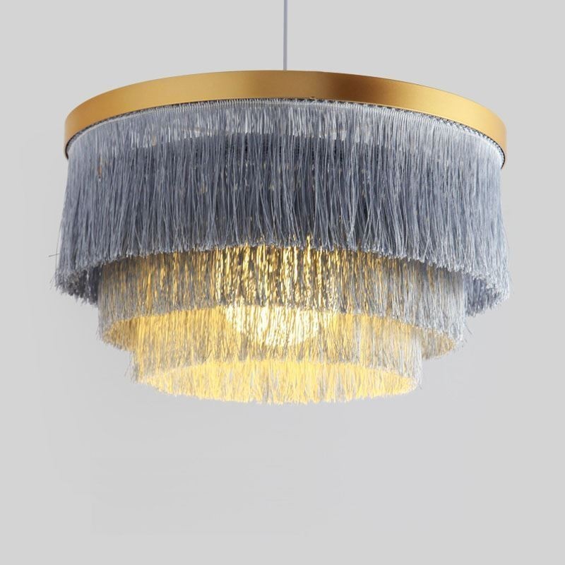 Nordic Dekorative Anhänger Licht Warme Romantische Quaste Kronleuchter Kreative Hängende Lampe