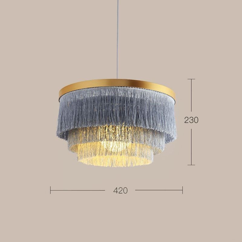 Nordic Dekorative Anhänger Licht Warme Romantische Quaste Kronleuchter Kreative Hängende Lampe