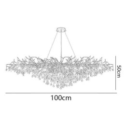 Luxus Kristall Kronleuchter Gold Moderne Decke Hängen Lampe Esszimmer