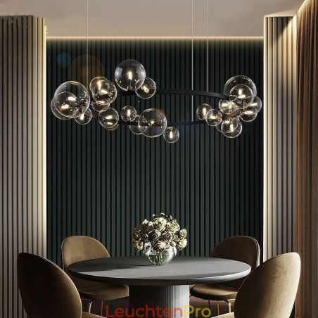 Moderne kreative Metall Kronleuchter transparente Glas Bubble Lampe Moderne kreative Metall Kronleuchter transparente Glas Bubble Lampe