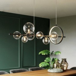 Moderne Glas Bubble Pendelleuchte G9 Glühbirnen Kronleuchter