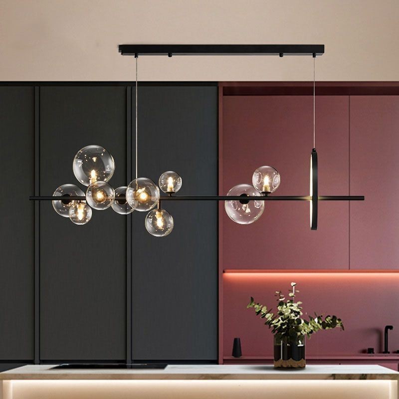 Moderne Glas Bubble Pendelleuchte G9 Glühbirnen Kronleuchter