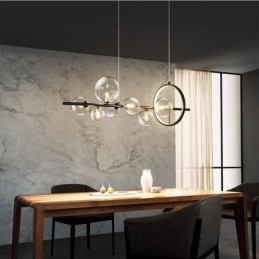 Moderne Glas Bubble Pendelleuchte G9 Glühbirnen Kronleuchter