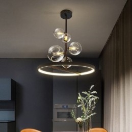 Moderne Hängeleuchten Leuchte Kronleuchter Glas Blase Pendelleuchte