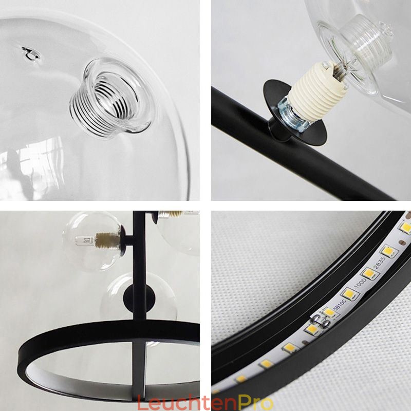 Moderne Hängeleuchten Leuchte Kronleuchter Glas Blase Pendelleuchte