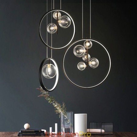 Nordic Anhänger Licht Glas Blasen Kreis Kronleuchter Moderne Salon Lampe Nordic Anhänger Licht Glas Blasen Kreis Kronleuchter Moderne Salon Lampe