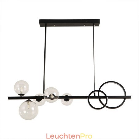 Moderne Glas Bubble Pendelleuchte Schwarz Lange Halterung Lampen Moderne Glas Bubble Pendelleuchte Schwarz Lange Halterung Lampen