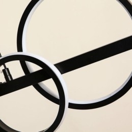 Moderne Glas Bubble Pendelleuchte Schwarz Lange Halterung Lampen