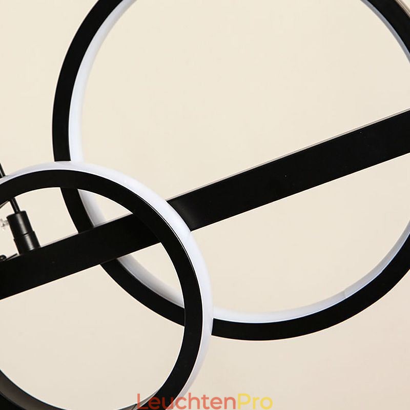 Moderne Glas Bubble Pendelleuchte Schwarz Lange Halterung Lampen