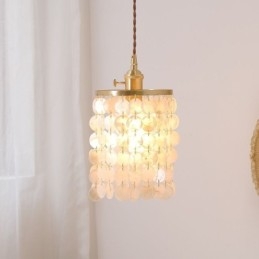 Moderne Klassische Kronleuchter Weiß Shell Schatten Anhänger Beleuchtung Lampe Decke