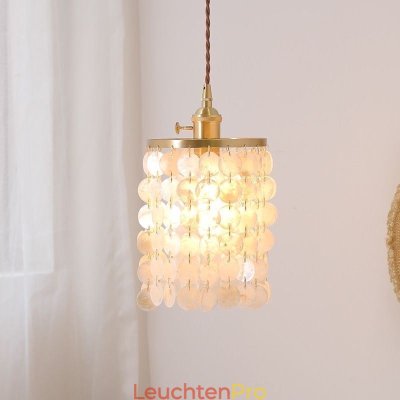 Moderne Klassische Kronleuchter Weiß Shell Schatten Anhänger Beleuchtung Lampe Decke
