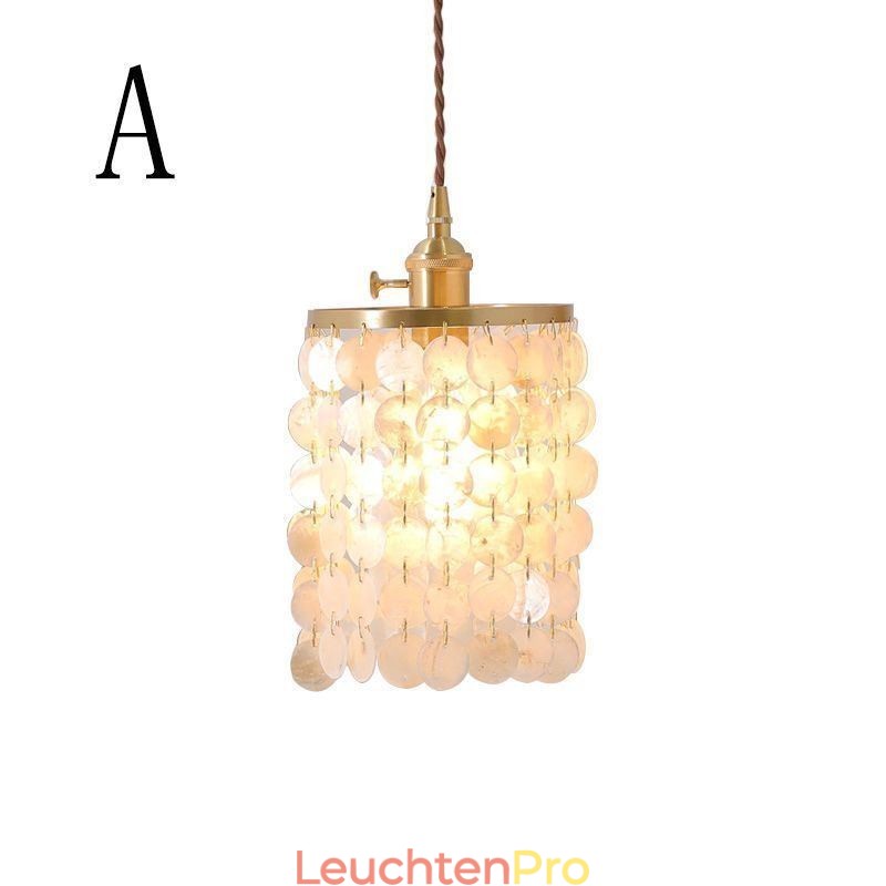 Moderne Klassische Kronleuchter Weiß Shell Schatten Anhänger Beleuchtung Lampe Decke