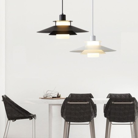 Nordische Aluminium Pendelleuchte Moderne minimalistische Deckenbeleuchtung Nordische Aluminium Pendelleuchte Moderne minimalistische Deckenbeleuchtung
