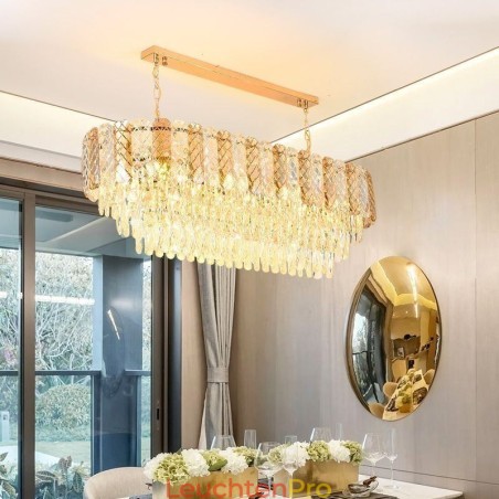 Moderne Kristall Pendelleuchte Luxus Oval Hängeleuchte Moderne Kristall Pendelleuchte Luxus Oval Hängeleuchte