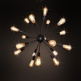 Country Designers Kronleuchter aus antikem Messing und Metall