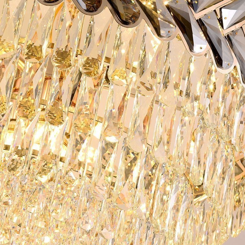 Kristall Pendelleuchte Gold Deckenleuchte