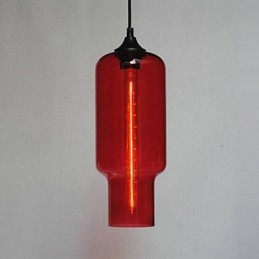 Moderne Glas-Pendelleuchte im braunen Blasen-Design