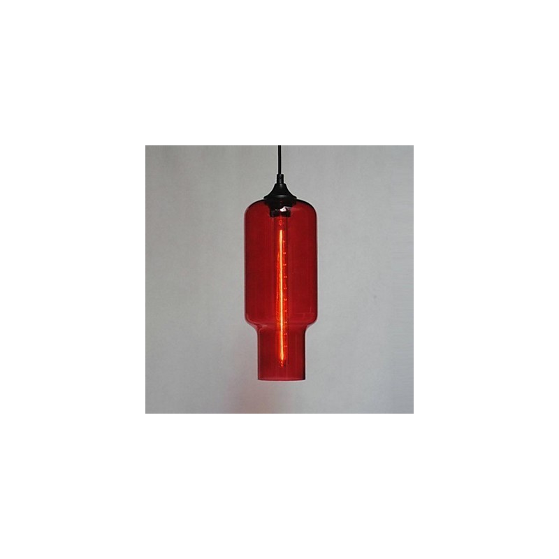 Moderne Glas-Pendelleuchte im braunen Blasen-Design