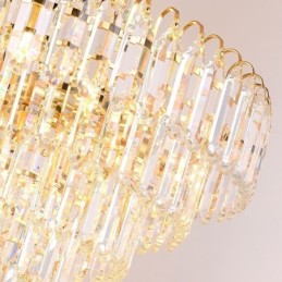 Elegante Pendelleuchte Kristall Runde Deckenleuchte