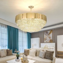 Moderne Pendelleuchte Kristall Runde Hängende Deckenleuchte