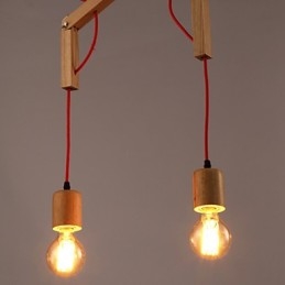 Kronleuchter Mini-Stil Modern Zeitgenössisch Holz Bambus
