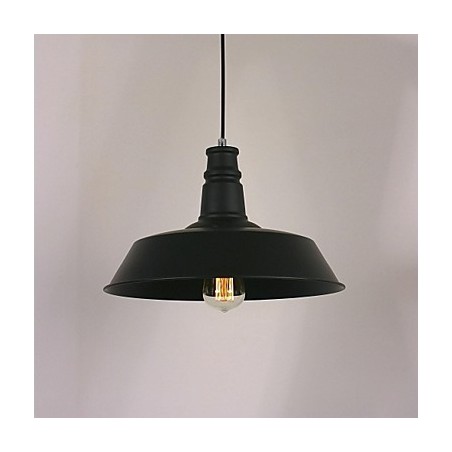 Schwarze moderne Pendelleuchte mit kreisförmigem Lampenschirm Schwarze moderne Pendelleuchte mit kreisförmigem Lampenschirm