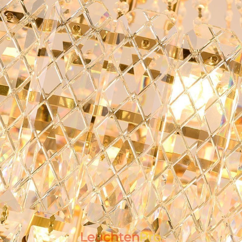 Moderne elegante Kristall Pendelleuchte konische Deckenleuchte