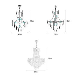 Moderne Kristall-Pendelleuchte, runde Deckenleuchte